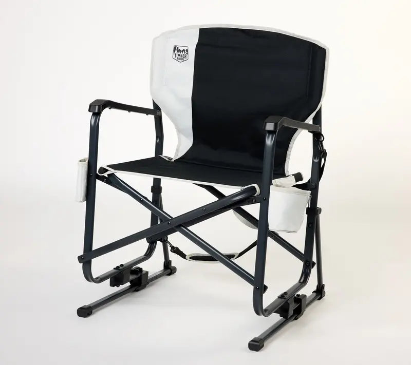 Comfortable Folding Rocking Chair with Smooth Motion, High Back Support and Portable Outdoor Design